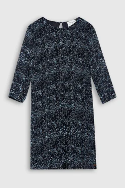 Teddy Smith Robe fluide plissée imprimée fille R-AMELIE JR DARK NAVY/MOTIF 1 DARKNAVY/MOTIF1 Store
