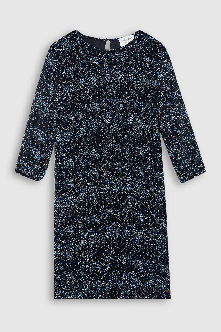 Teddy Smith Robe fluide plissée imprimée fille R-AMELIE JR DARK NAVY/MOTIF 1 DARKNAVY/MOTIF1 Store