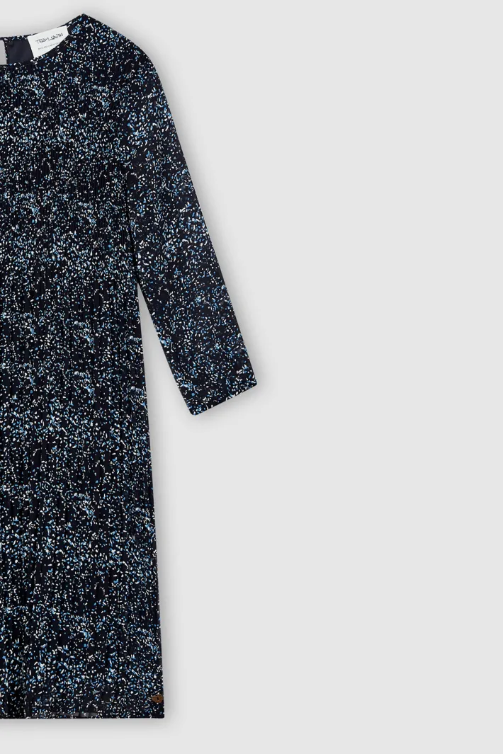 Teddy Smith Robe fluide plissée imprimée fille R-AMELIE JR DARK NAVY/MOTIF 1 DARKNAVY/MOTIF1 Store