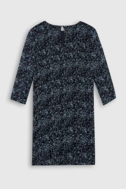 Teddy Smith Robe fluide plissée imprimée fille R-RAMELIE JR DARK NAVY/MOTIF 1 DARKNAVY/MOTIF1 Outlet