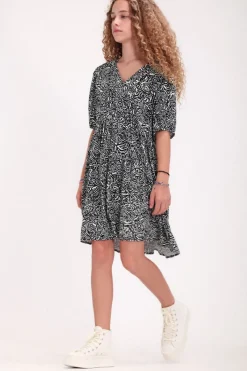 Teddy Smith Robe évasée R-MAEVE JR DARK NAVY PRINT Fashion