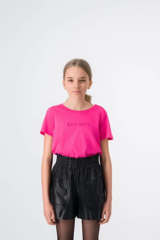 Teddy Smith Short simili cuir MILO JR NOIR Flash Sale
