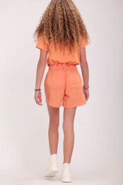 Teddy Smith Short taille élastiquée S-SUZIE JR LINEN SWEET ABRICOT SWEETABRICOT Outlet