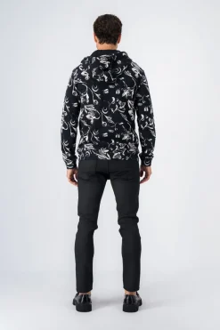 Teddy Smith Sweat à capuche à motif LANE HOODY CHARBON Store