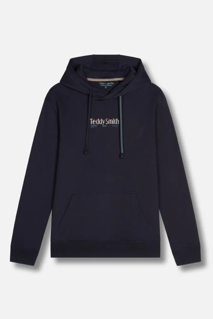 Teddy Smith Sweat à capuche JAKER HOODY TOTAL NAVY Best Sale