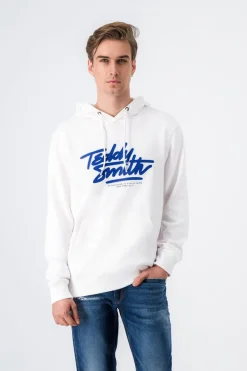 Teddy Smith Sweat à capuche SCRIPT HOODY BLANC Store