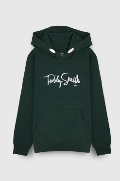 Teddy Smith Sweat à capuche S-EVRY HOODY JR VERT SCARABE VERTSCARABE Discount