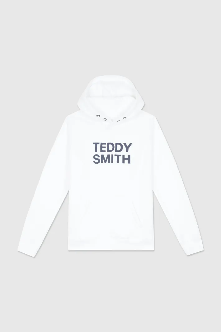 Teddy Smith Sweat à capuche SICLASS HOODY JR BLANC / MOTIF 1 Online