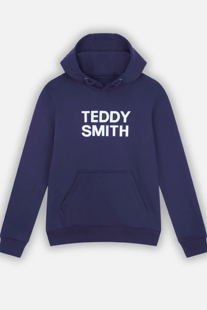 Teddy Smith Sweat à capuche SICLASS HOODY JR TOTAL NAVY TOTALNAVY Store