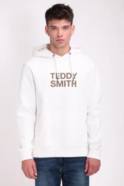 Teddy Smith Sweat à capuche SICLASS HOODY MIDDLE WHITE MIDDLEWHITE Store