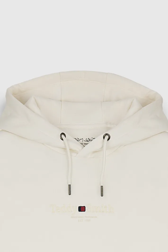 Teddy Smith Sweat à capuche S-JIM HOODY MIDDLE WHITE MIDDLEWHITE Shop