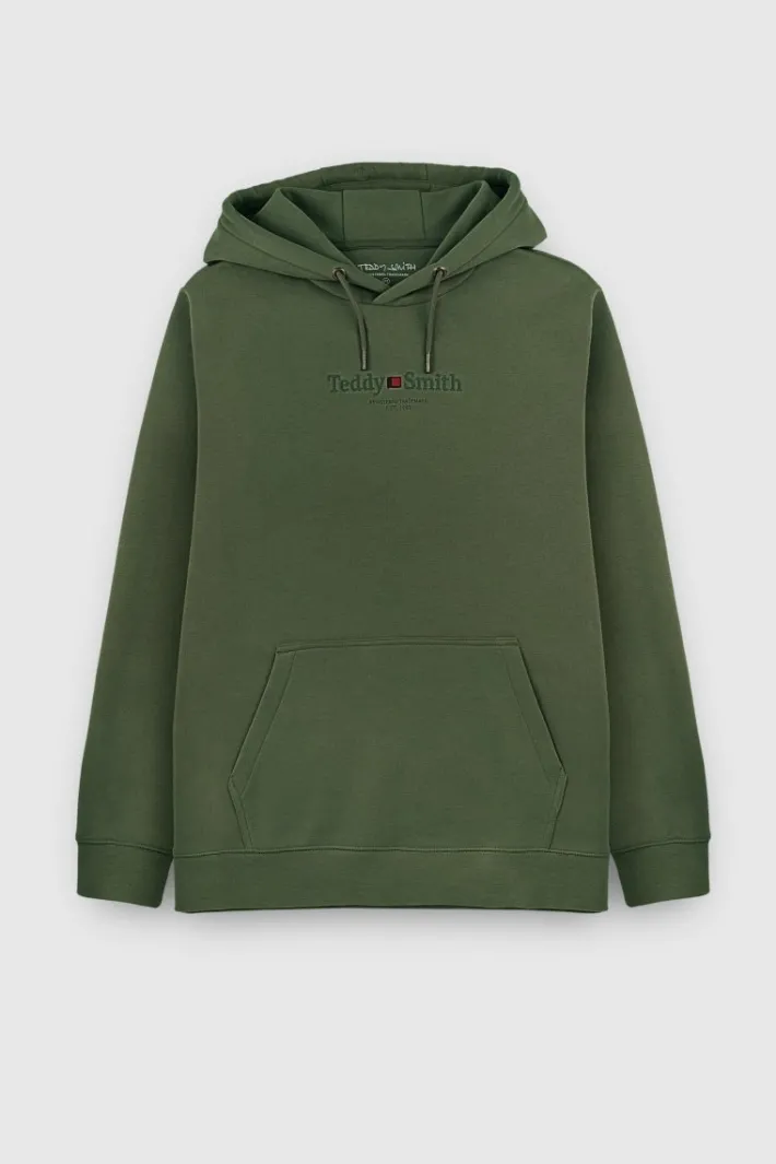 Teddy Smith Sweat à capuche S-JIM HOODY MILITARY KAKI MILITARYKAKI Online