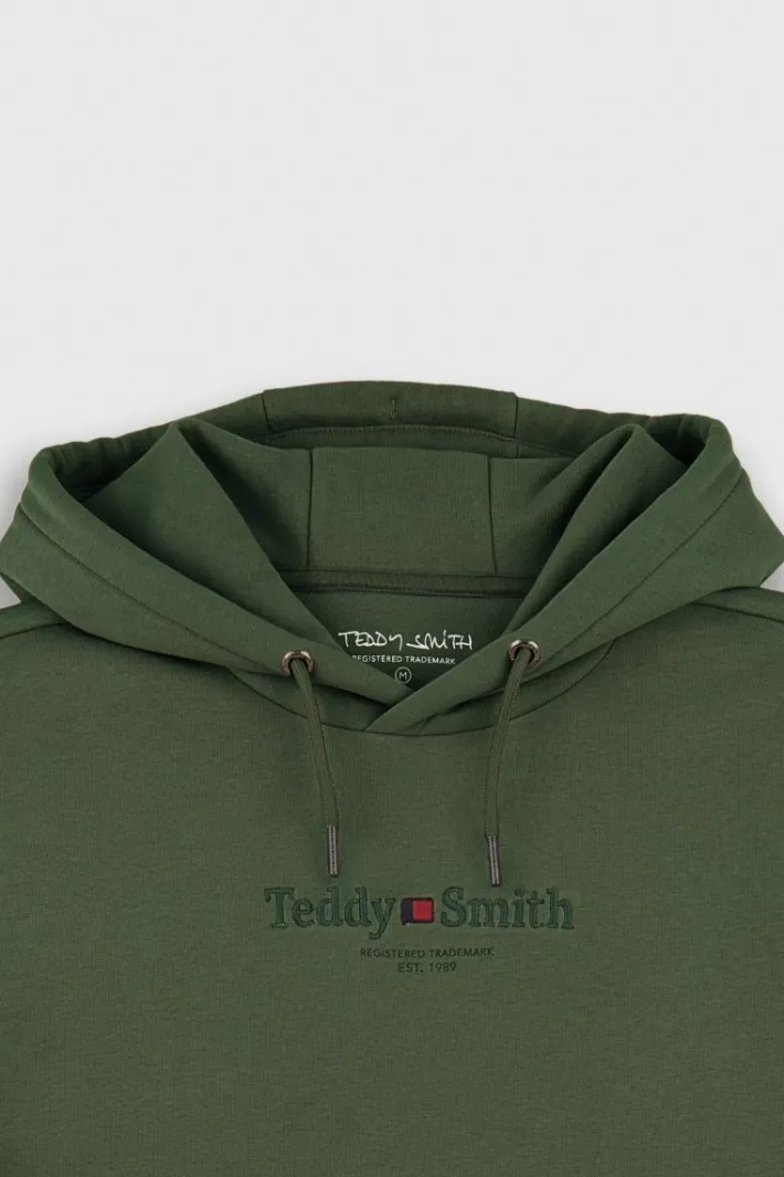 Teddy Smith Sweat à capuche S-JIM HOODY MILITARY KAKI MILITARYKAKI Online