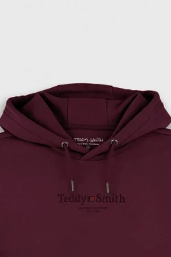 Teddy Smith Sweat à capuche S-JIM HOODY DARK WINE DARKWINE Best Sale