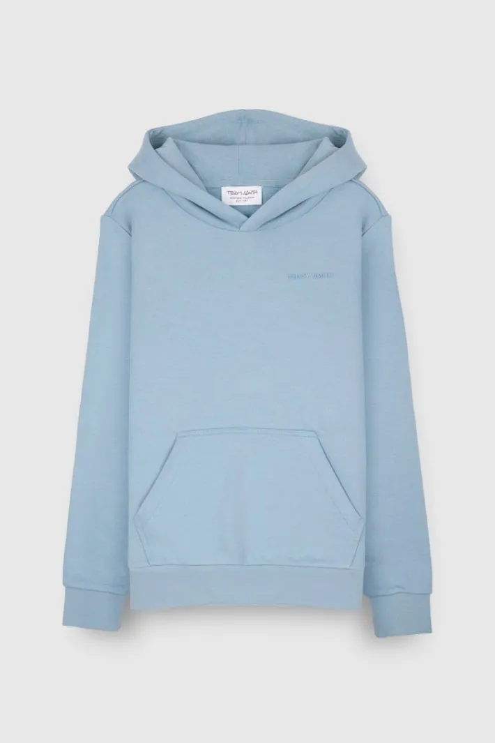Teddy Smith Sweat à capuche S-NARK HOODY JR AZUR Cheap