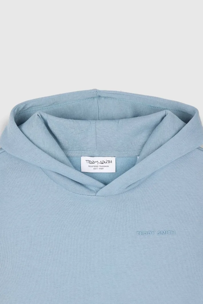 Teddy Smith Sweat à capuche S-NARK HOODY JR AZUR Cheap