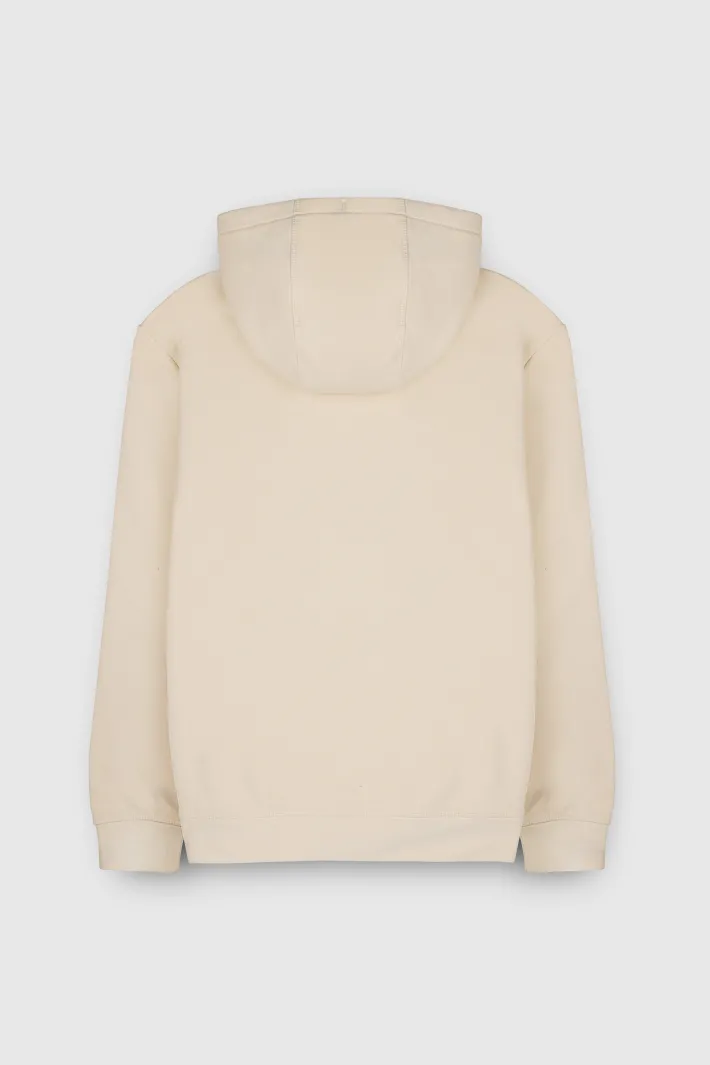 Teddy Smith Sweat à capuche S-NARK HOODY NATUREL Best Sale