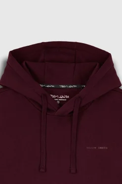 Teddy Smith Sweat à capuche S-NARK HOODY DARK WINE DARKWINE Online