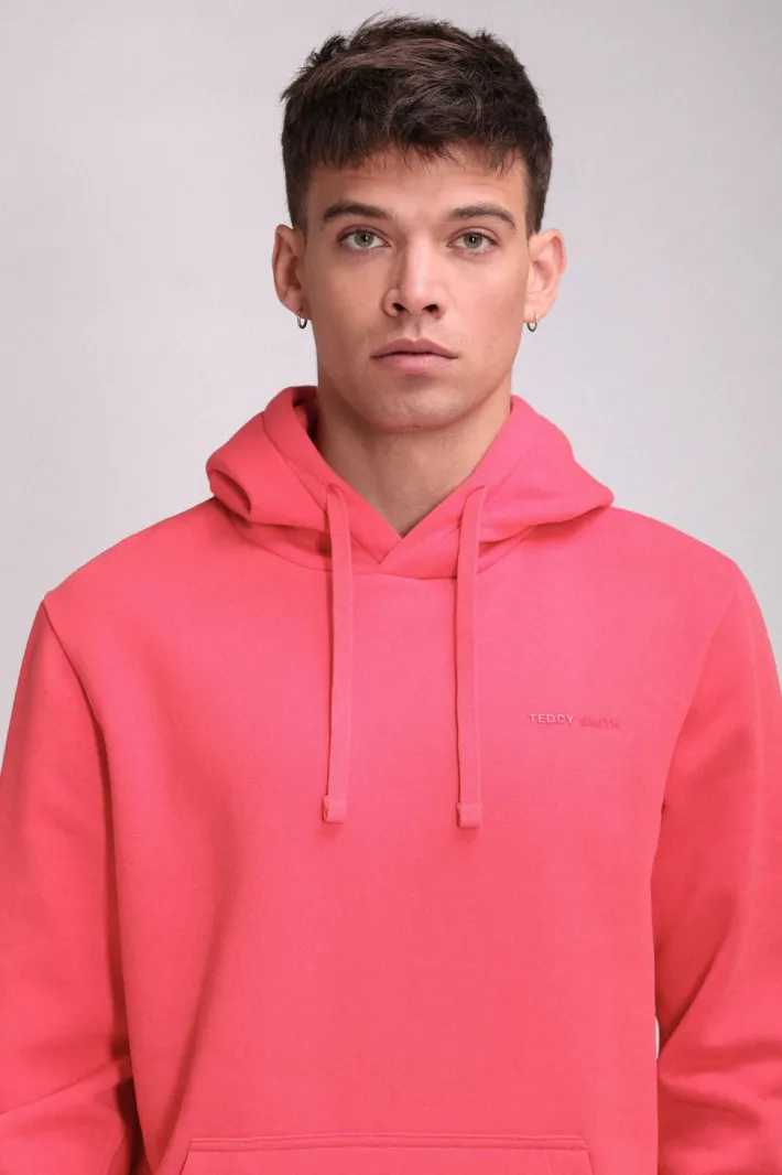 Teddy Smith Sweat à capuche S-NARK HOODY ROUGE CORAIL ROUGECORAIL Shop
