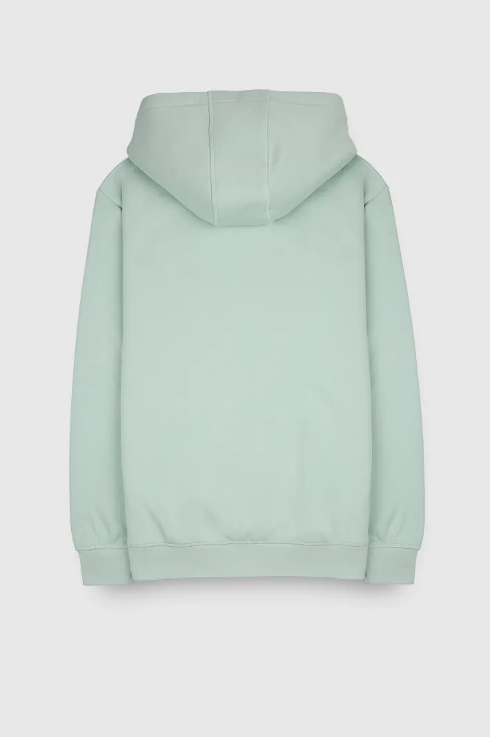 Teddy Smith Sweat à capuche S-NARK HOODY STONE MINT STONEMINT Discount