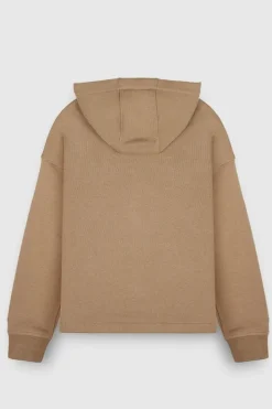 Teddy Smith Sweat à capuche S-SCRATCH HOODY CHATAIN Flash Sale