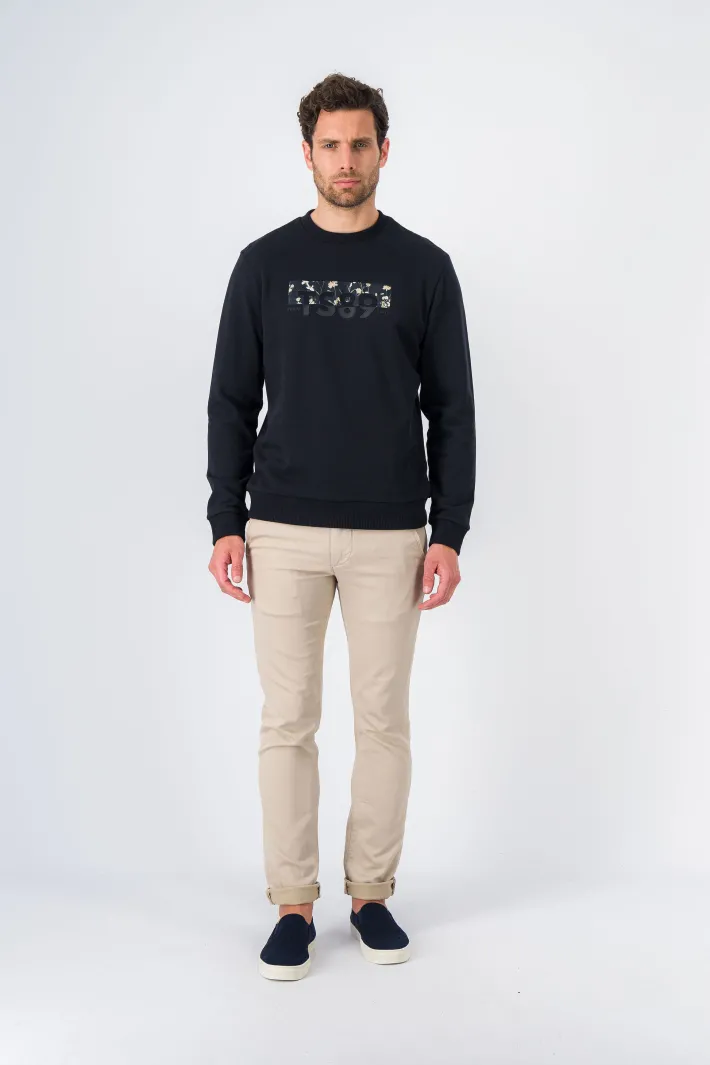 Teddy Smith Sweat à col rond S-EZIO 2 RC CHARBON Cheap