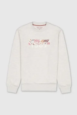 Teddy Smith Sweat à col rond S-EZIO 2 RC BLANC IVOIRE CHINE BLANCIVOIRECHINE Best Sale