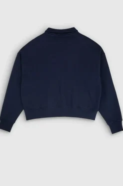 Teddy Smith Sweat col montant zippé S-HYPE ZIP BLUE INK BLUEINK Clearance