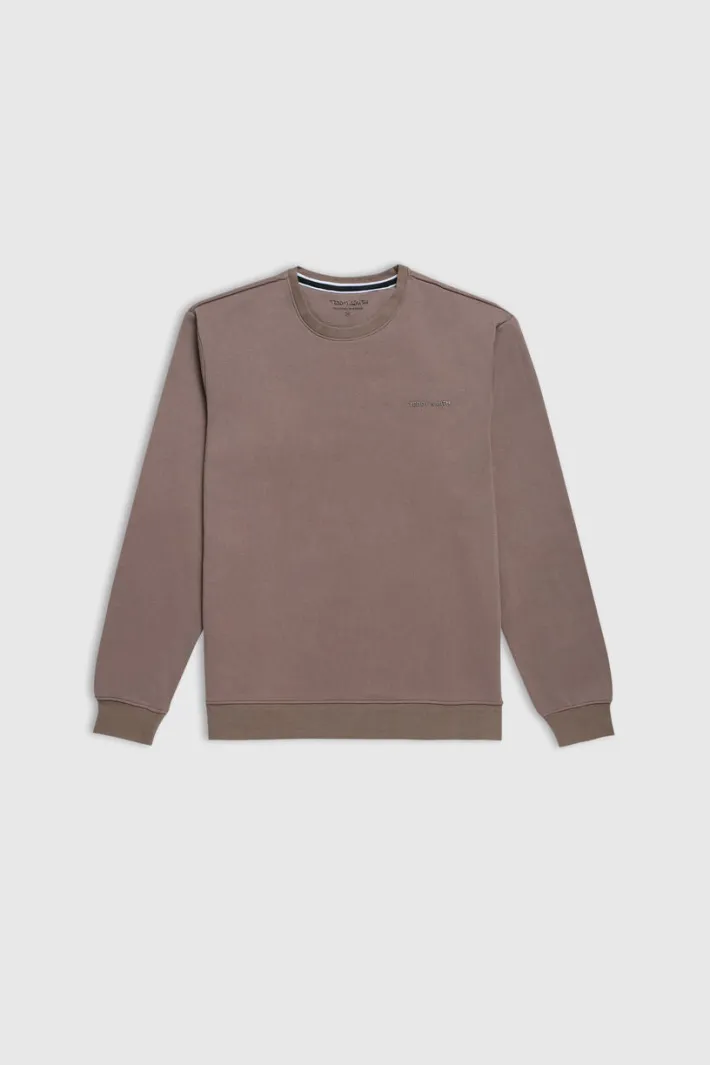 Teddy Smith Sweat col rond NARK RC CHATAIN Best Sale
