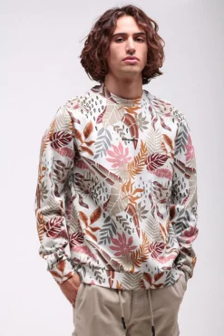 Teddy Smith Sweat col rond S-DRAGAN RC BLANC IVOIRE CHINE BLANCIVOIRECHINE Hot
