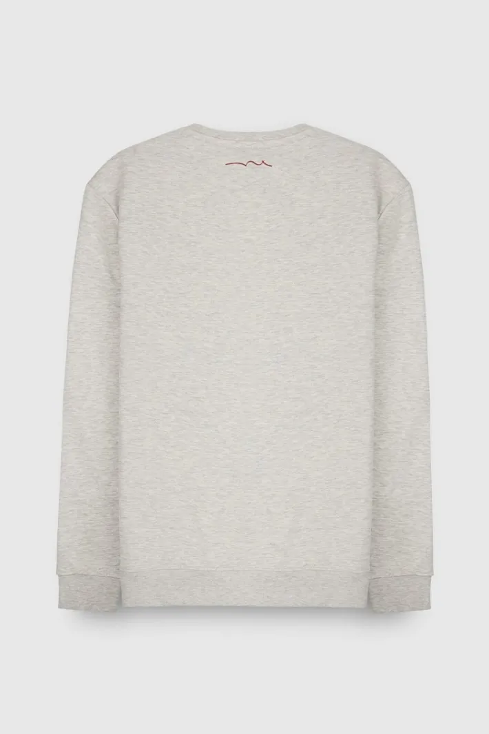 Teddy Smith Sweat col rond S-NARK RC BLANC IVOIRE CHINE BLANCIVOIRECHINE Sale