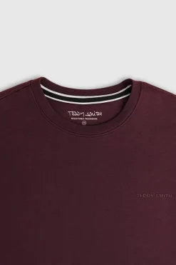 Teddy Smith Sweat col rond S-NARK RC DARK WINE DARKWINE Discount