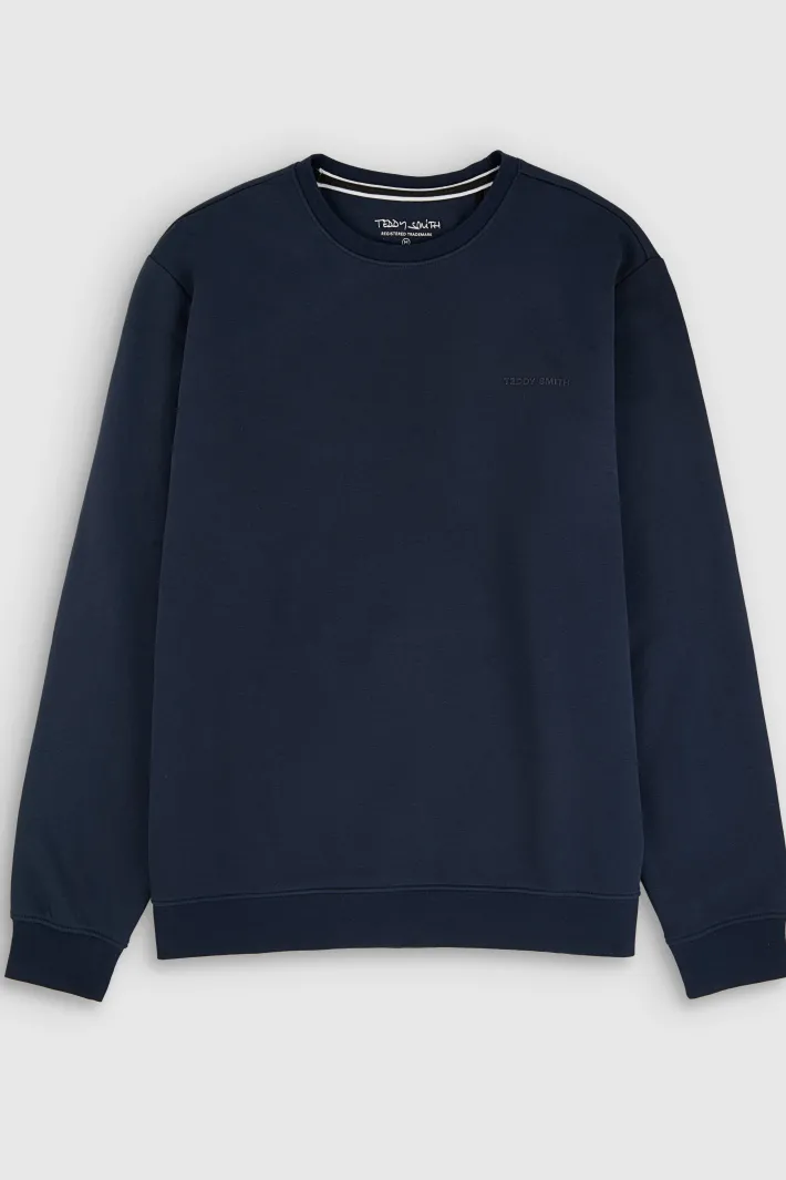Teddy Smith Sweat col rond S-NARK RC TOTAL NAVY TOTALNAVY Online