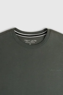 Teddy Smith Sweat col rond S-NARK RC VINTAGE KAKI VINTAGEKAKI Store