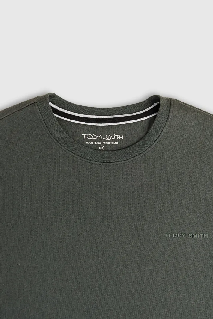 Teddy Smith Sweat col rond S-NARK RC VINTAGE KAKI VINTAGEKAKI Store