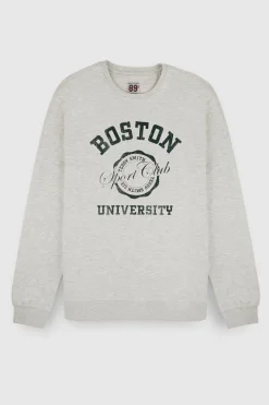 Teddy Smith Sweat S-BOSTON RC BLANC IVOIRE CHINE Store