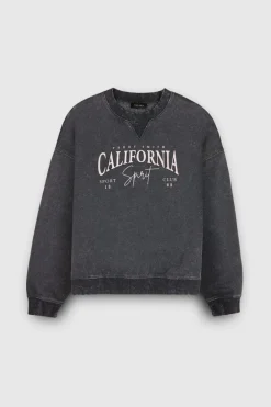 Teddy Smith Sweat S-CALI WASH NOIR Best Sale