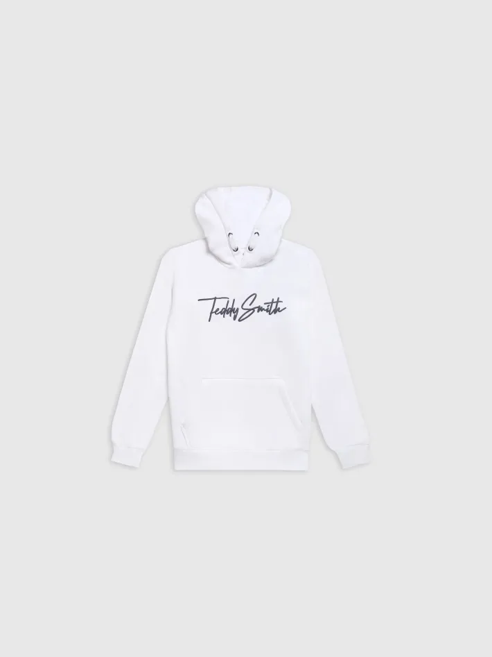 Teddy Smith Sweat S-EVAN HOODY JR BLANC Best