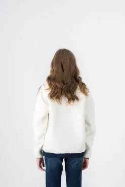 Teddy Smith Sweat sherpa CORA JR MIDDLE WHITE Sale
