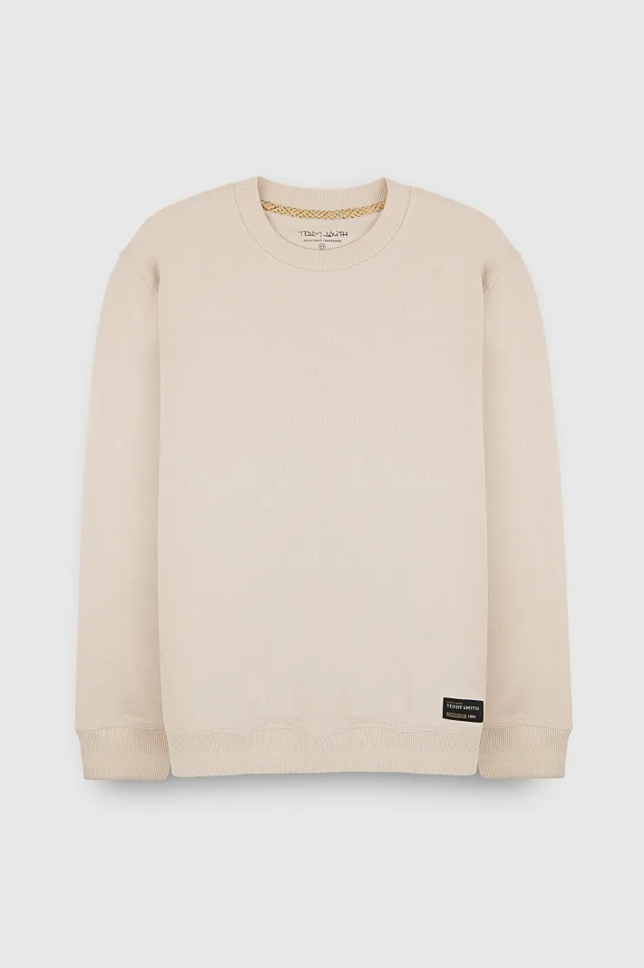 Teddy Smith Sweat S-MARSHALL RC CREAM New