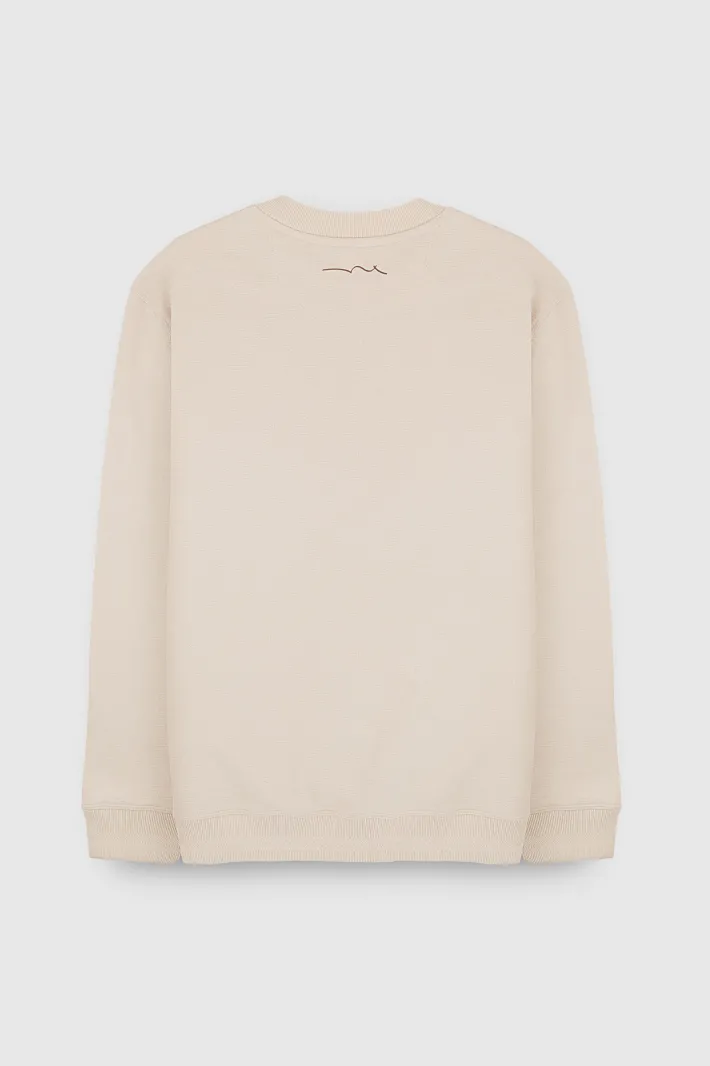 Teddy Smith Sweat S-MARSHALL RC CREAM New