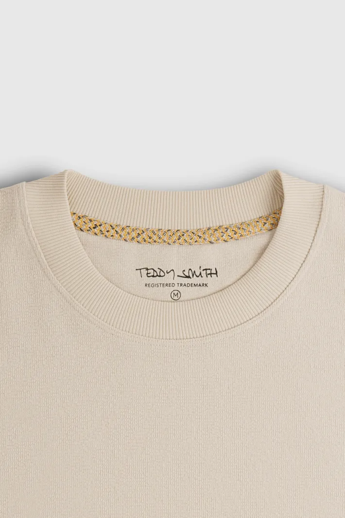 Teddy Smith Sweat S-MARSHALL RC CREAM New