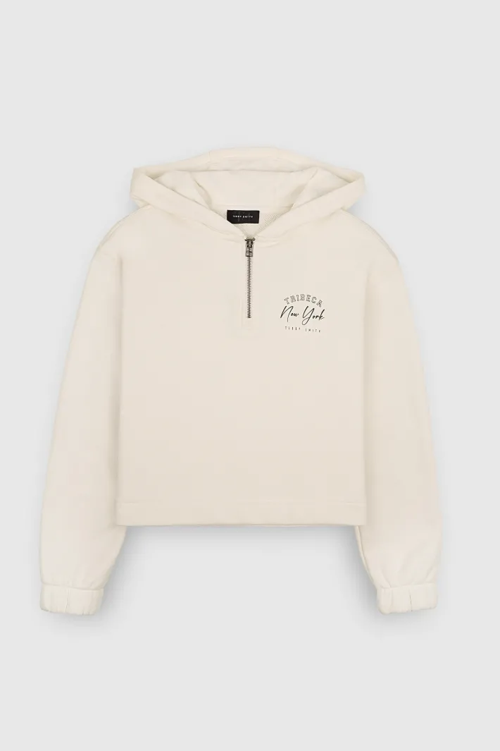 Teddy Smith Sweat S-MELOU JR MIDDLE WHITE Sale