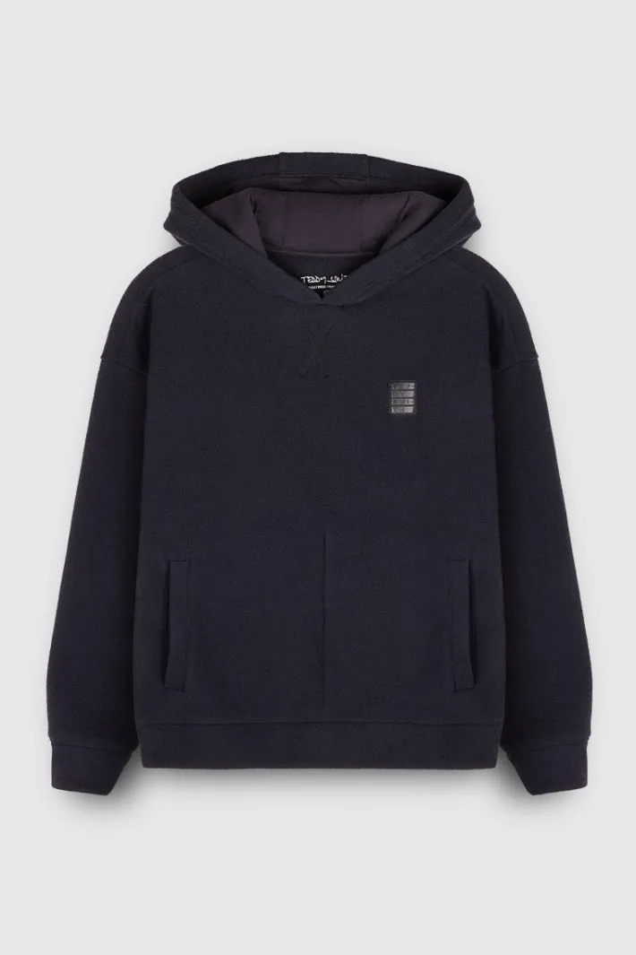 Teddy Smith Sweat S-POLAR HOODY JR DARK NAVY Hot