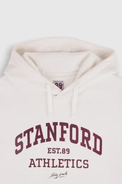 Teddy Smith Sweat S-STANFORD HOOD MIDDLE WHITE Hot