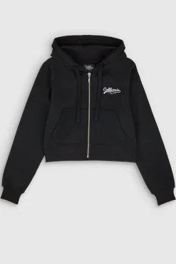 Teddy Smith Sweat zippé à capuche G-HOPE HOODY ZI NOIR Hot