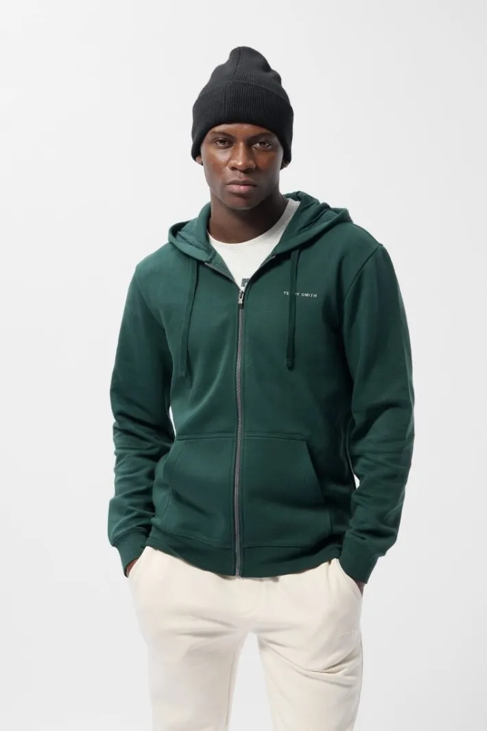 Teddy Smith Sweat zippé à capuche GICLASS LITTLE VERT SCARABE VERTSCARABE Clearance