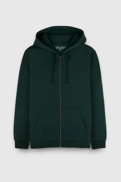 Teddy Smith Sweat zippé à capuche GICLASS LITTLE VERT SCARABE VERTSCARABE Clearance