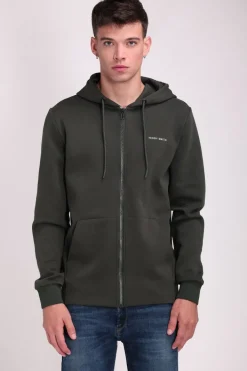 Teddy Smith Sweat zippé à capuche GICLASS NEOPREN DEEP KAKI DEEPKAKI Best