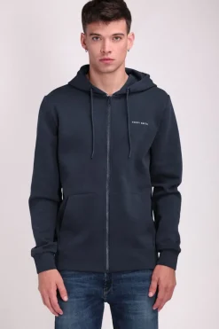 Teddy Smith Sweat zippé à capuche GICLASS NEOPREN TOTAL NAVY TOTALNAVY Outlet